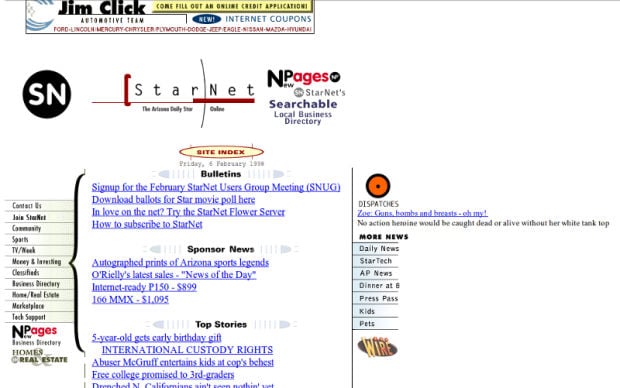 1998 StarNet home page